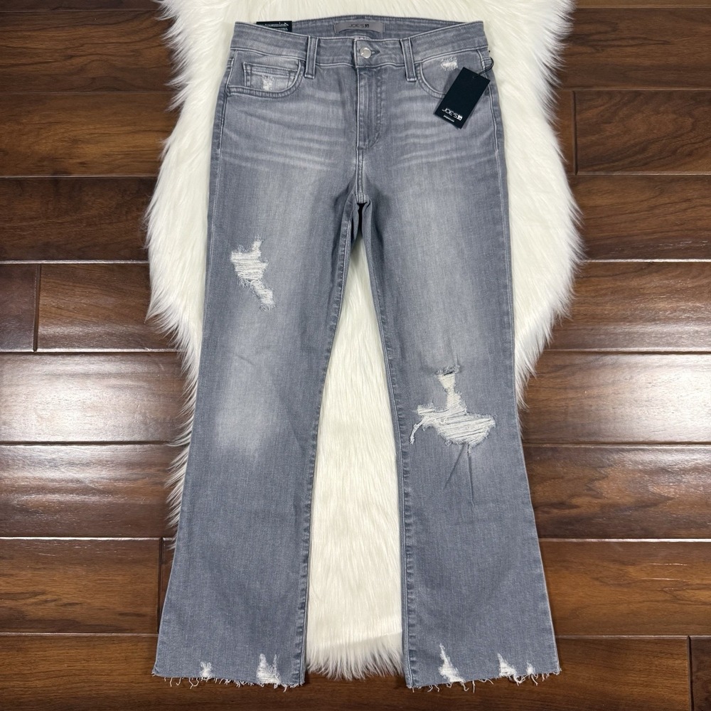 Joe's Jeans Women's Size 27 Gray Dalila Mid Rise Crop Boot Cut Denim Jeans